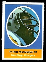 1972 Sunoco Stamps      558     Russ Washington DP